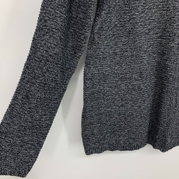 Pure J.Jill Sweater Marbled Gray Crewneck Long Sleeve Pullover - Picture 4 of 8